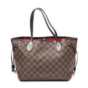 Louis Vuitton Vintage Pre-owned Belagd canvas axelremsvskor Brown, Dam