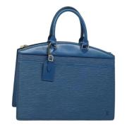 Louis Vuitton Vintage Pre-owned Laeder handvskor Blue, Dam