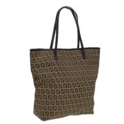 Fendi Vintage Pre-owned Canvas totevskor Beige, Dam