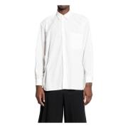 Comme des Garçons Vit Twill Skjorta med Klassisk Krage White, Herr