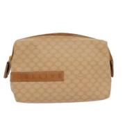 Celine Vintage Pre-owned Laeder kuvertvskor Beige, Dam