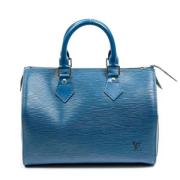 Louis Vuitton Vintage Pre-owned Laeder handvskor Blue, Dam