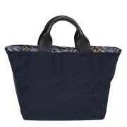 Burberry Vintage Pre-owned Tyg totevskor Blue, Dam