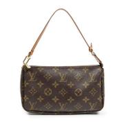 Louis Vuitton Vintage Pre-owned Canvas handvskor Brown, Dam