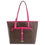 Coach Pre-owned Pre-owned Canvas totevskor Brown, Dam