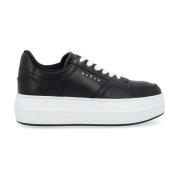 Hogan Snörad Sneaker i Svart Läder Black, Dam