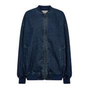 Designers Remix Vintage Denim Bomberjacka Blue, Dam