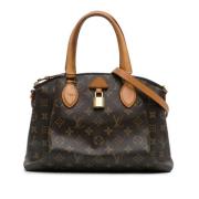 Louis Vuitton Vintage Pre-owned Canvas axelremsvskor Brown, Dam