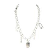 Gucci Vintage Pre-owned Silver halsband Gray, Dam