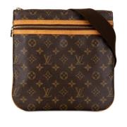 Louis Vuitton Vintage Pre-owned Canvas axelremsvskor Brown, Dam