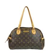 Louis Vuitton Vintage Pre-owned Tyg louis-vuitton-vskor Brown, Dam