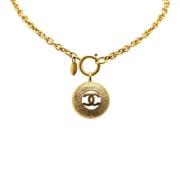 Chanel Vintage Pre-owned Metall chanel-smycken Yellow, Dam