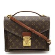 Louis Vuitton Vintage Pre-owned Tyg louis-vuitton-vskor Brown, Dam