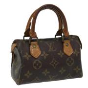 Louis Vuitton Vintage Pre-owned Canvas handvskor Brown, Dam