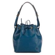 Louis Vuitton Vintage Pre-owned Laeder axelremsvskor Blue, Dam