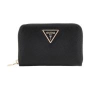 Guess Dam Zip Plånbok Laurel Modell Black, Dam