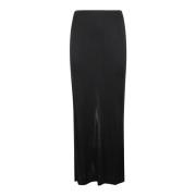 Helmut Lang Flytande Jerseykjol Black, Dam