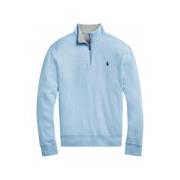 Polo Ralph Lauren Demi-Zip Bomullsblandningströja Blue, Herr