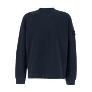 Stone Island Bomull Crewneck Sweaters Blue, Herr