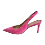 Stuart Weitzman Sling Pump med Spetsig Tå Pink, Dam