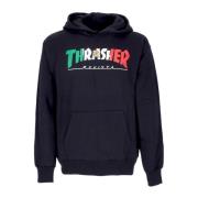 Thrasher Mexico Svart Hoodie Långärmad Sweatshirt Black, Herr