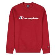 Champion Bomull Logo Hoodie Red, Herr