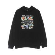 Vans Blommig Svart Hoodie med Dragsko Black, Herr