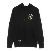 New Era Yankees Logo Hoodie Svart/Guld Black, Herr