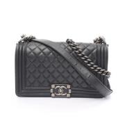 Chanel Vintage Pre-owned Laeder axelremsvskor Black, Dam