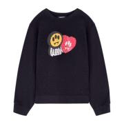 Barrow Vintage Print Sweatshirt med Strass Black, Dam