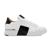 Philipp Plein Vita Platta Skor Phantom Kicks White, Herr