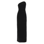 Solace London Elegant Lång Klänning Black, Dam