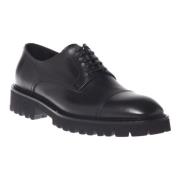 Baldinini Lace-ups in black leather Black, Herr