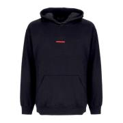 Propaganda Svart Ribbad Huva Sweatshirt Black, Herr