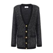 Elisabetta Franchi Cardigans Black, Dam