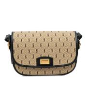 Yves Saint Laurent Vintage Pre-owned Canvas crossbodyvskor Beige, Dam