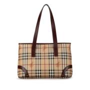 Burberry Vintage Pre-owned Tyg totevskor Beige, Dam