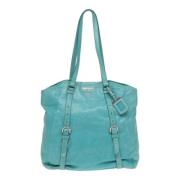 Prada Vintage Pre-owned Laeder totevskor Blue, Dam