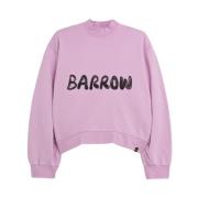 Barrow Felpa Cropped Med Tryck Purple, Unisex