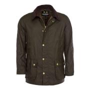 Barbour Olivvaxjacka Ashby-stil Green, Herr