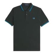 Fred Perry Twin Tipped Polo Shirt Green, Herr