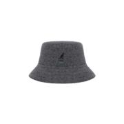 Kangol Grått Ullblandat Halsduk med Broderad Logotyp Gray, Herr