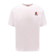 Kenzo Boke Flower Broderad Bomull T-shirt White, Herr