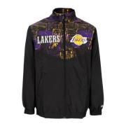 New Era NBA All Over Print Track Jacket Black, Herr