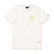 New Era MLB Metallic Tee Vit Yankees White, Herr