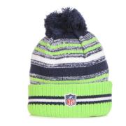 New Era Seahawks Pom Pom Beanie Hat NFL Multicolor, Herr