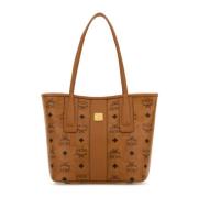 MCM Mini Liz Canvas Shopping Bag Brown, Dam