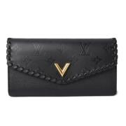 Louis Vuitton Vintage Pre-owned Laeder plnbcker Black, Dam