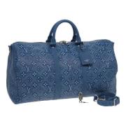 Louis Vuitton Vintage Pre-owned Canvas resvskor Blue, Dam