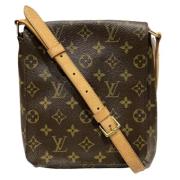 Louis Vuitton Vintage Pre-owned Tyg louis-vuitton-vskor Brown, Dam